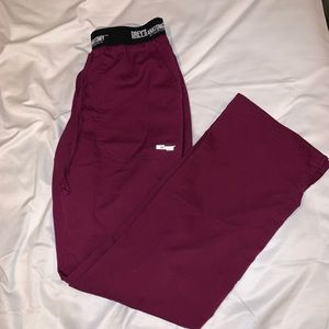 Greys anatomy active scrub bottoms size xs